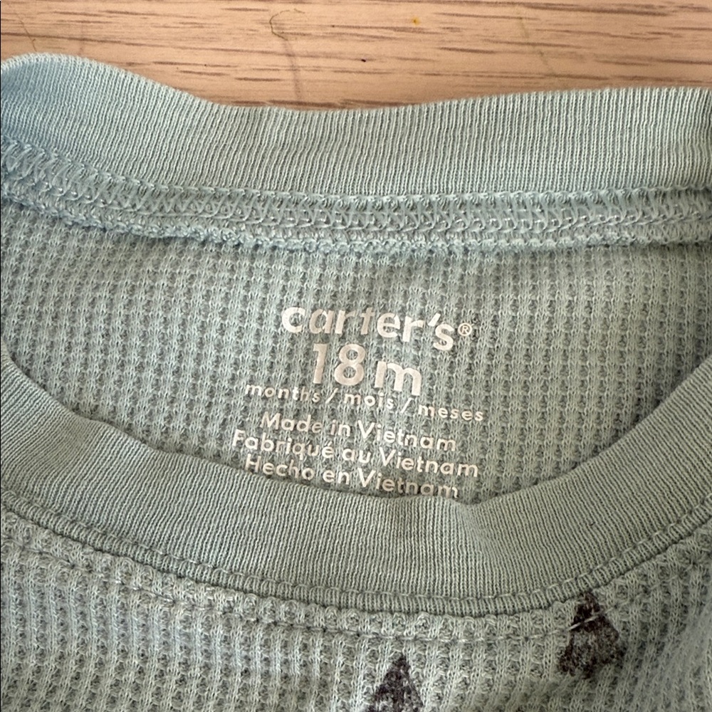 Carter's Light Green Baby Outfit - Picture 2 of 5